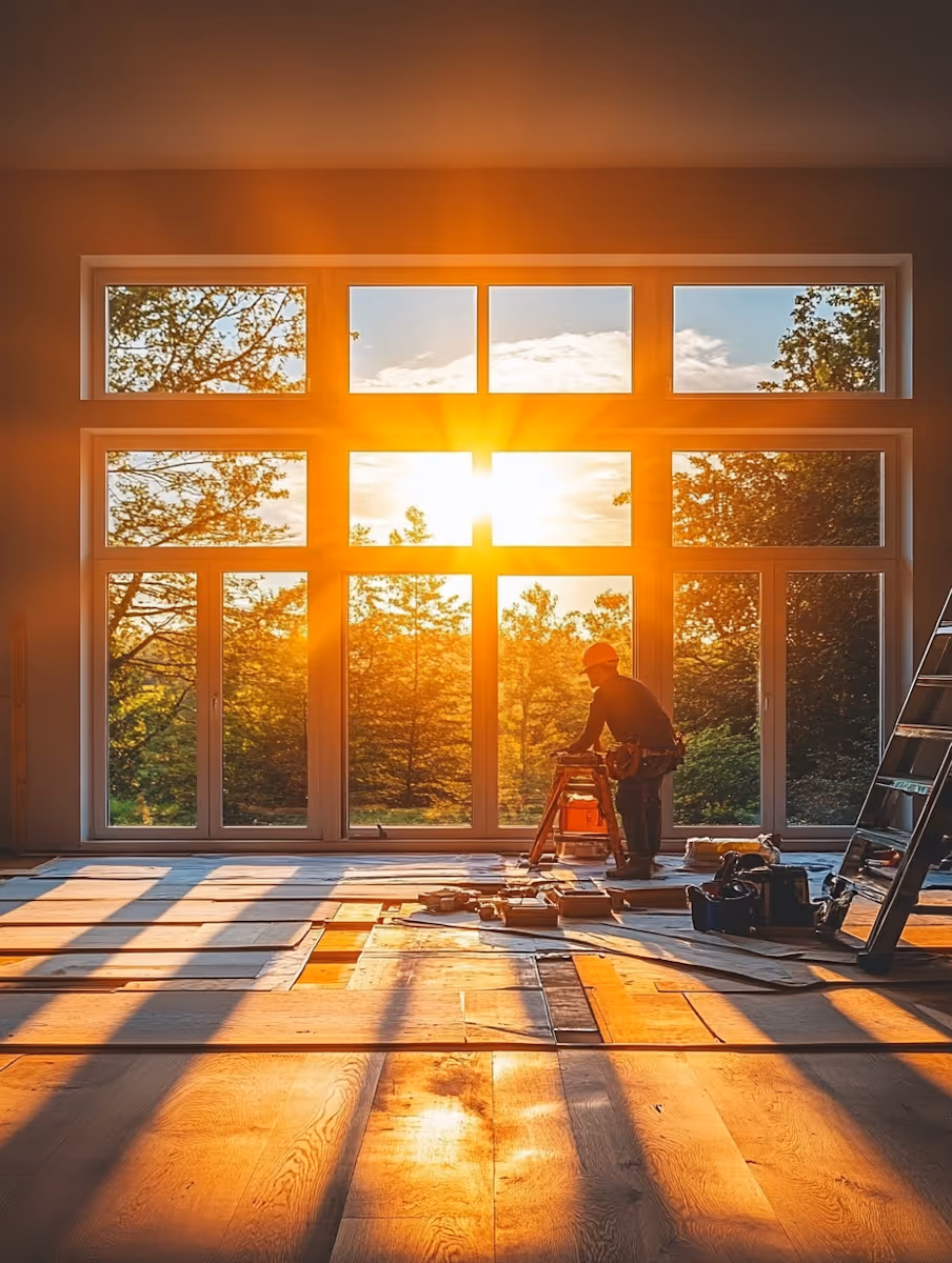 image of residential construction project (for a construction company)